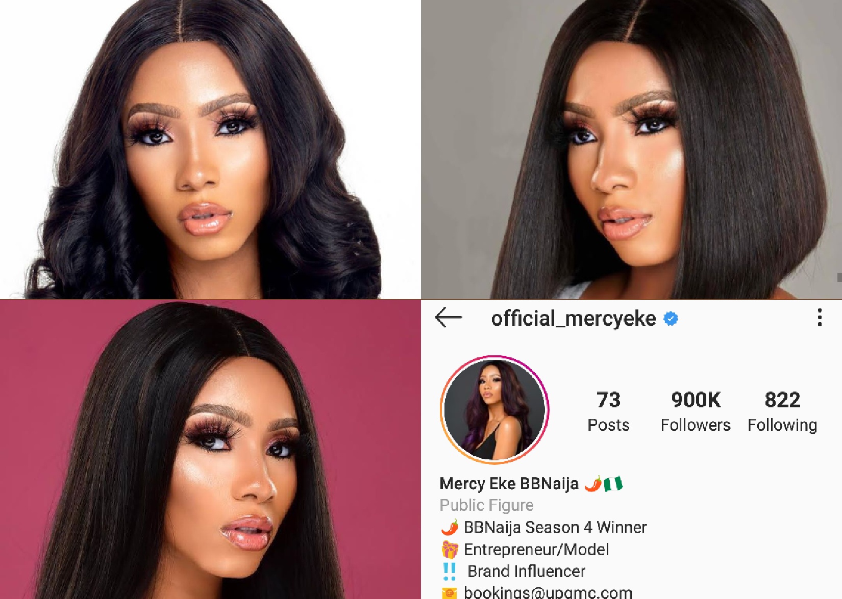 Mercy Eke Celebrates her 900k instagram followers with ... - 1650 x 1175 jpeg 412kB