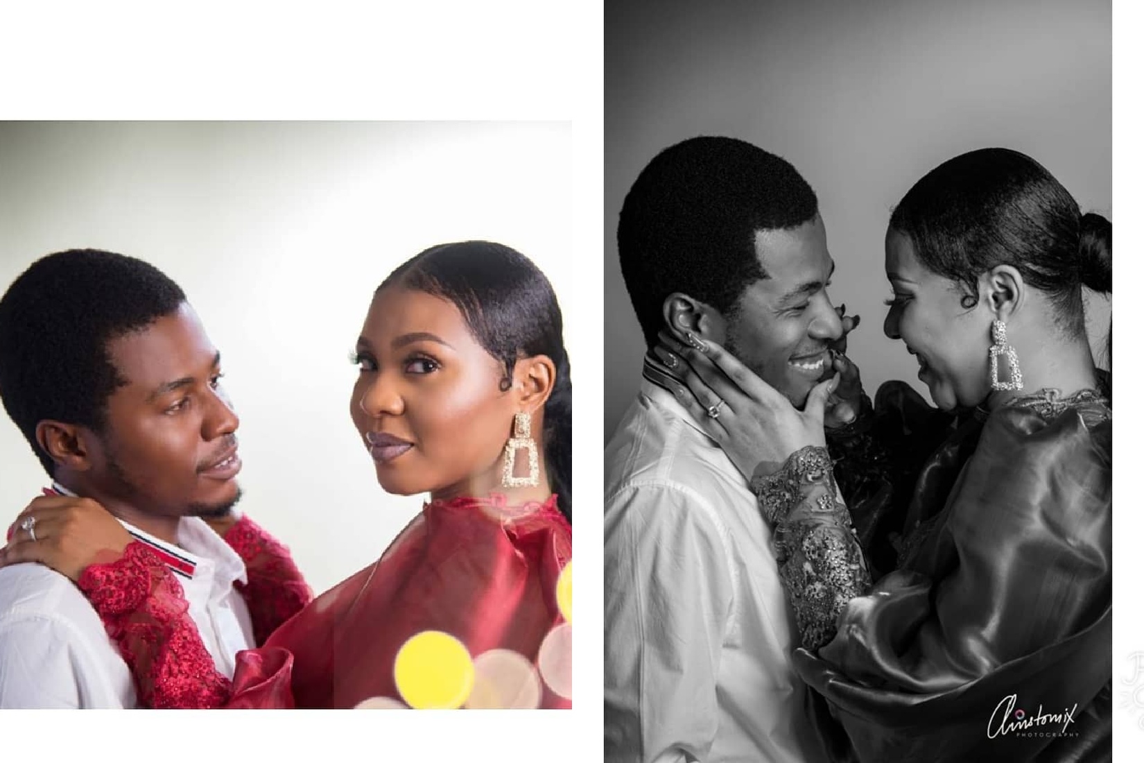 Actor Samuel Ajibola Aka Spiff And His Girlfriend Sandra Are Engaged